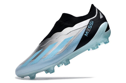 X Crazyfast Laceless Elite FG Blue/White Messi - Elite Boots