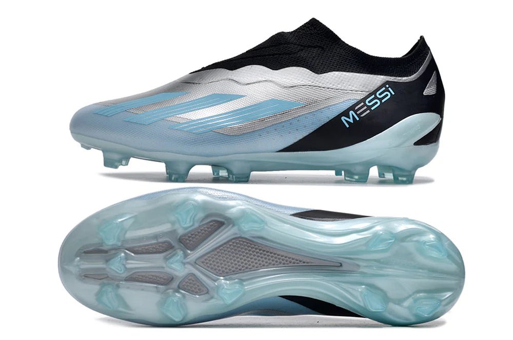 X Crazyfast Laceless Elite FG Blue/White Messi - Elite Boots