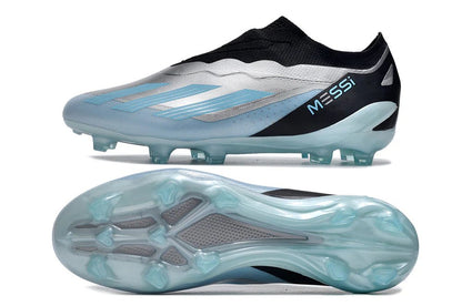 X Crazyfast Laceless Elite FG Blue/White Messi - Elite Boots