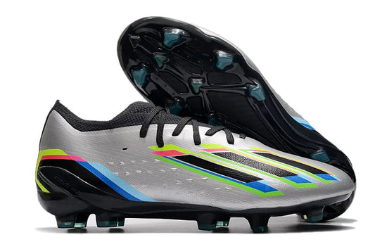 X Speedportal Laced Elite FG Silver Metallic/Black - Elite Boots