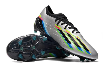 X Speedportal Laced Elite FG Silver Metallic/Black - Elite Boots