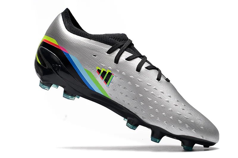 X Speedportal Laced Elite FG Silver Metallic/Black - Elite Boots