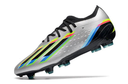 X Speedportal Laced Elite FG Silver Metallic/Black - Elite Boots