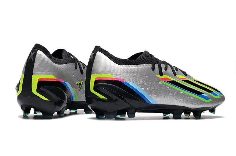 X Speedportal Laced Elite FG Silver Metallic/Black - Elite Boots