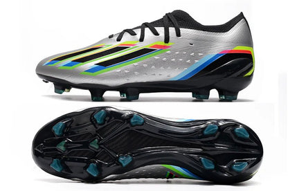 X Speedportal Laced Elite FG Silver Metallic/Black - Elite Boots