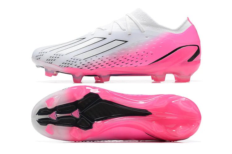 X Speedportal Laced Elite FG White/Shock Pink - Elite Boots
