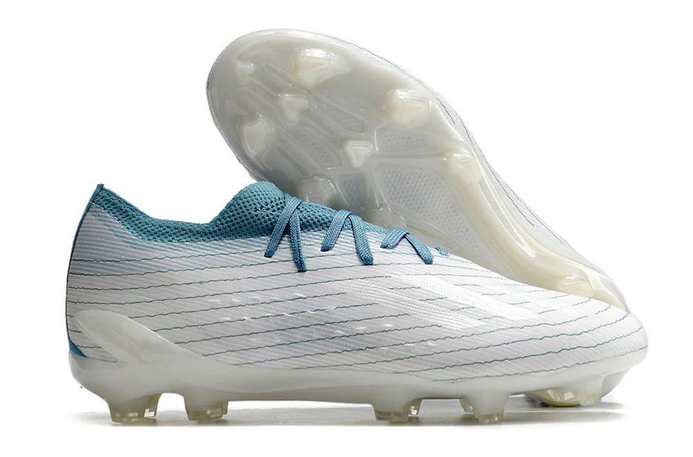 X Speedportal Laced Elite FG White/Blue Parley Sustainability Pack - Elite Boots