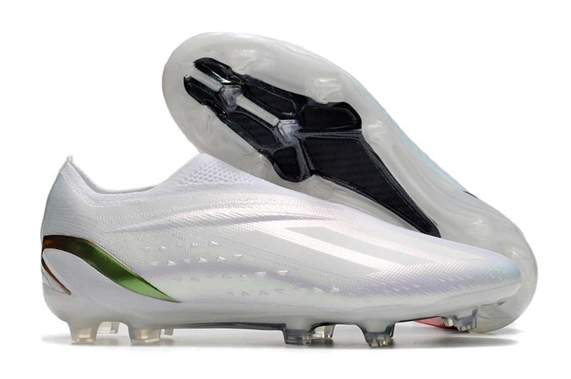 X Speedportal Laceless Elite FG White - Elite Boots