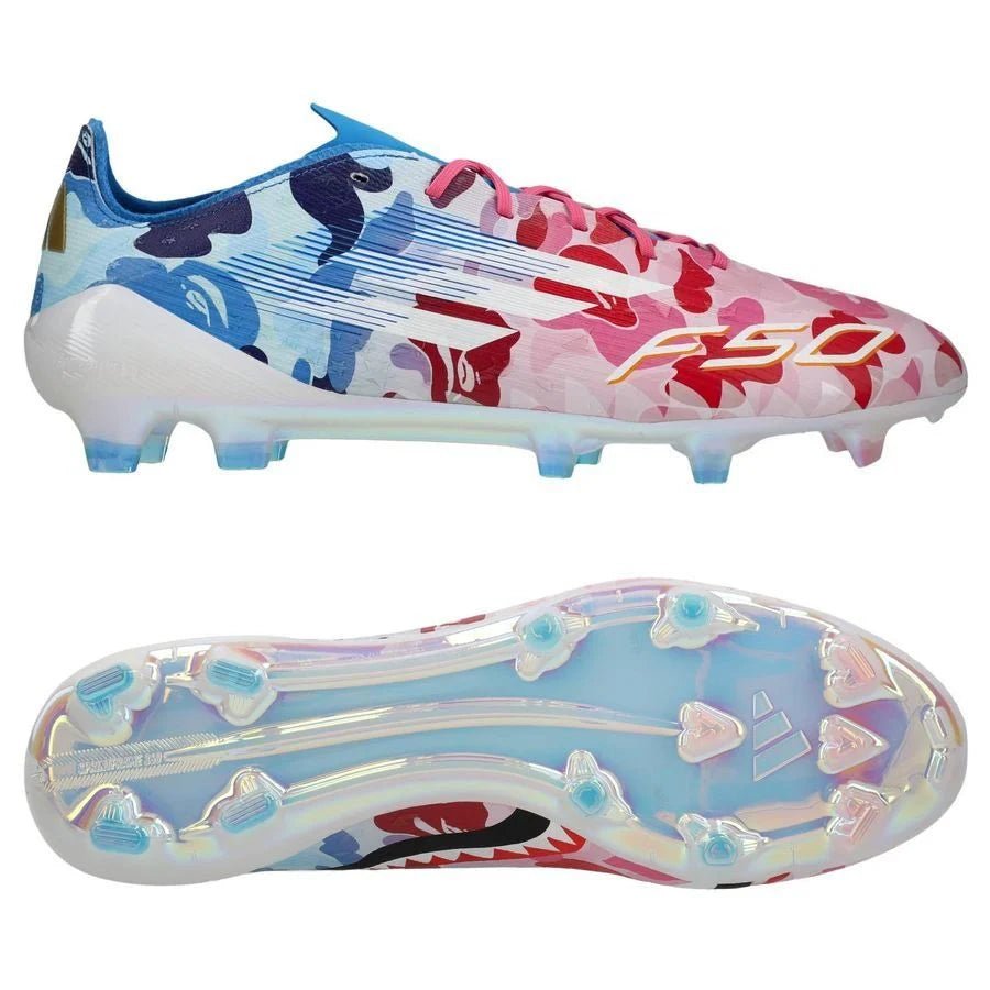 F50 Laced Elite FG Red/Blue Bape - Elite Boots