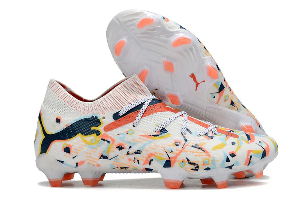 Future VII Ultimate Elite FG White/Orange Creativity - Elite Boots