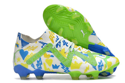 Future Ultimate Elite FG/AG White/Green Neymar Jr Instituto - Elite Boots