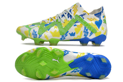 Future Ultimate Elite FG/AG White/Green Neymar Jr Instituto - Elite Boots