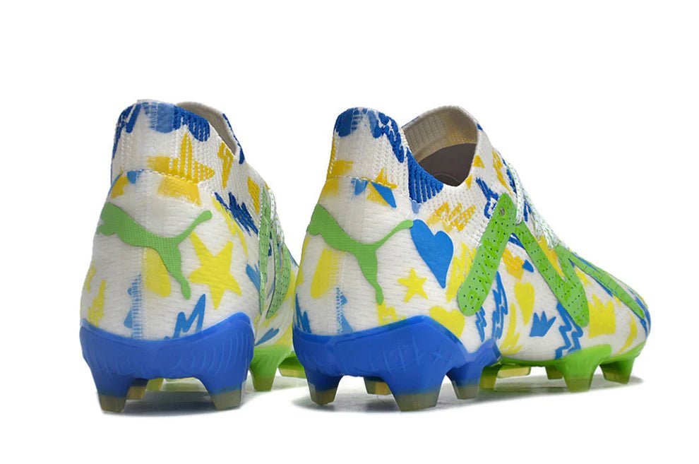 Future Ultimate Elite FG/AG White/Green Neymar Jr Instituto - Elite Boots