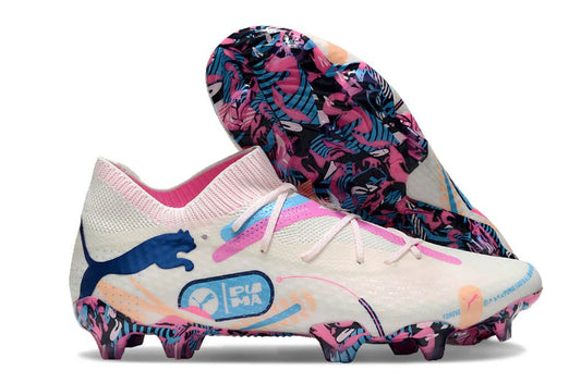 Future VII Ultimate Elite FG/AG White/Luminous Blue Volume Up - Elite Boots