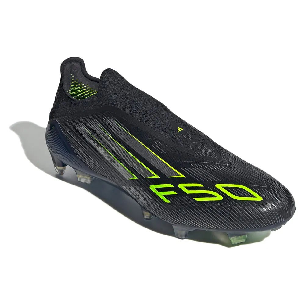 F50 Elite Laceless FG Black Green - Elite Boots