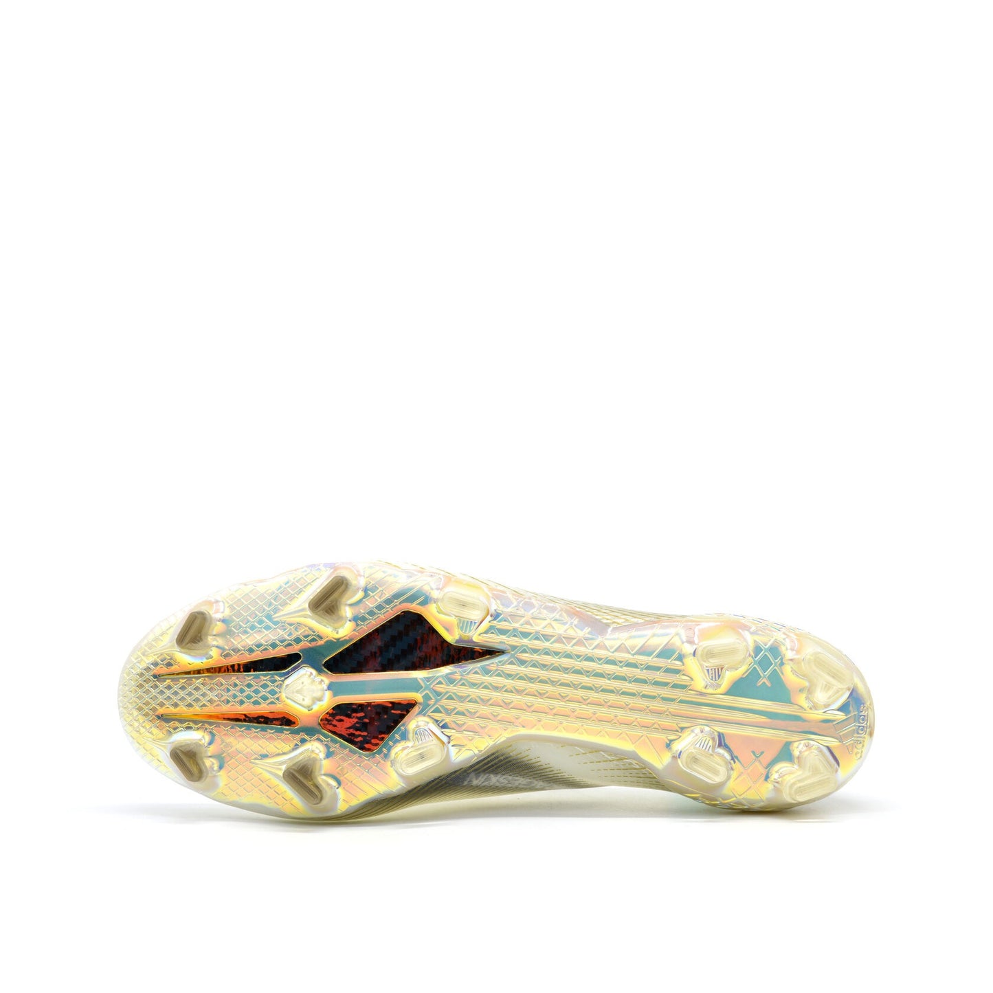 X Ghosted+ Laceless FG White Metallic Gold - Elite Boots