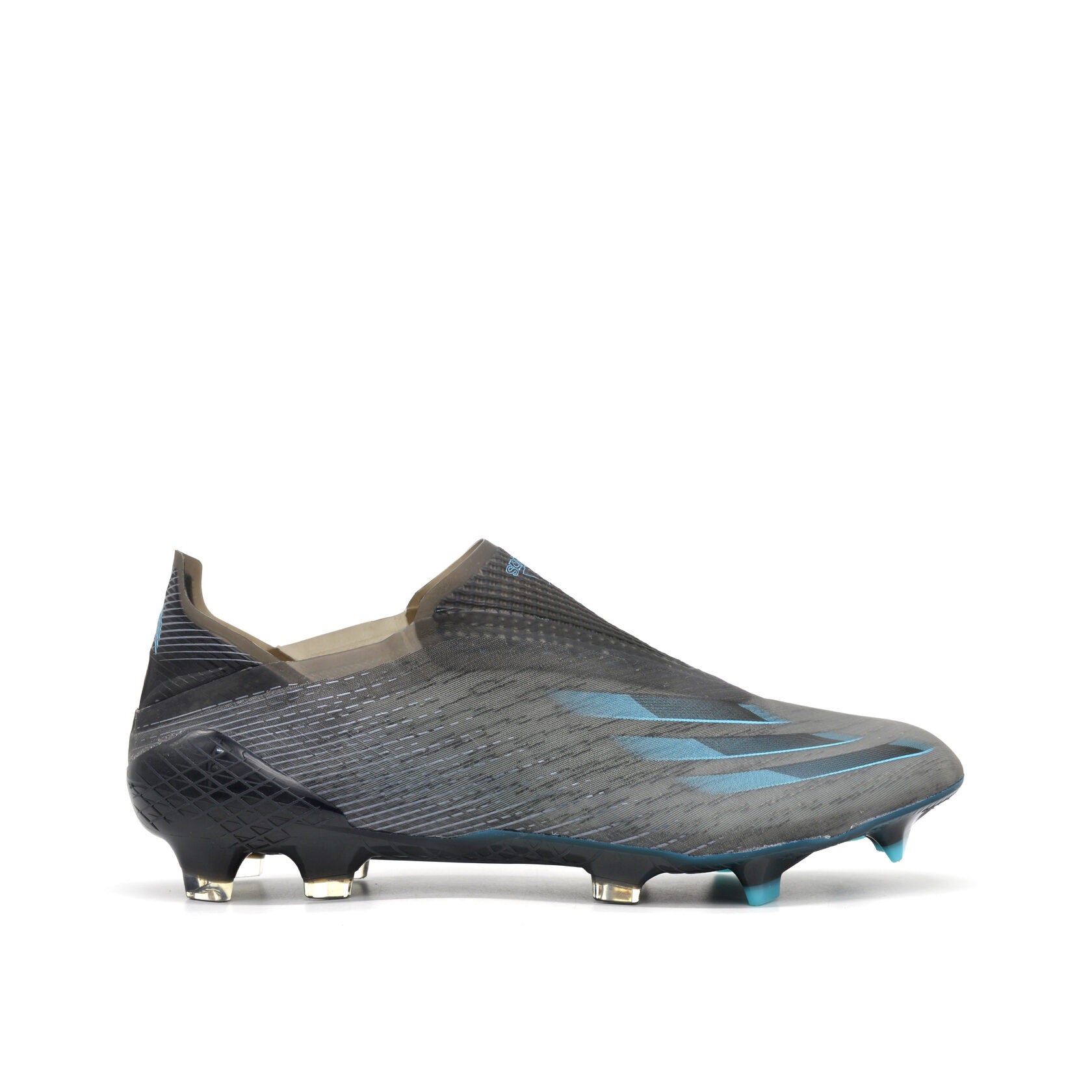 X Ghosted+ Laceless FG Core Black/Signal Cyan Superstealth Pack - Elite Boots