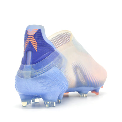 X Ghosted+ Laceless FG pink/Blue - Elite Boots