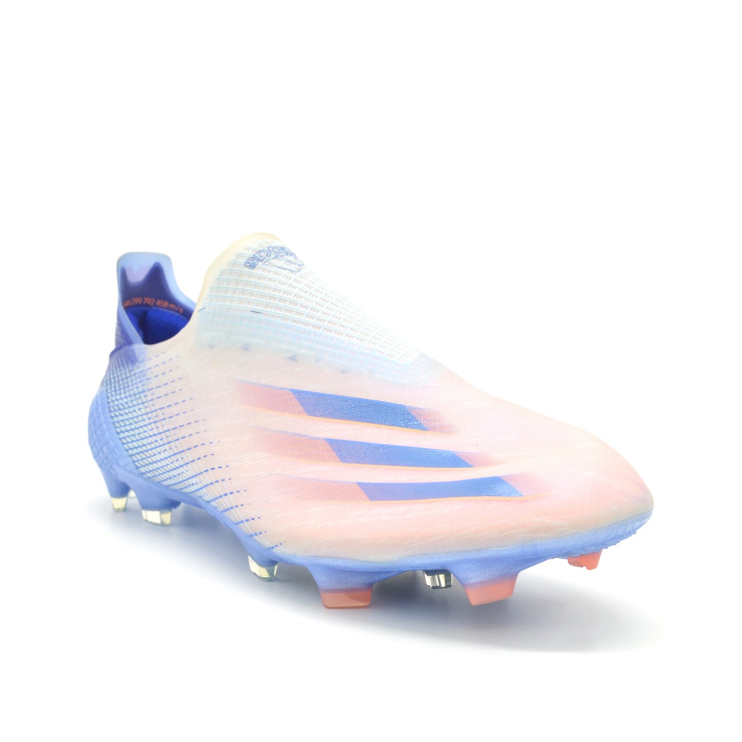 X Ghosted+ Laceless FG pink/Blue - Elite Boots