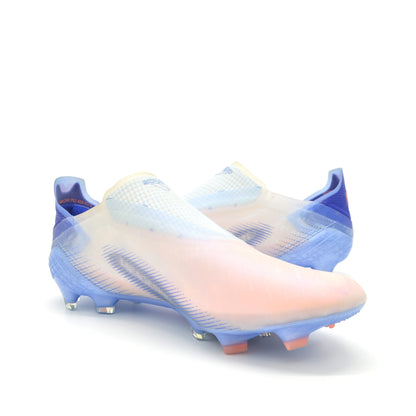 X Ghosted+ Laceless FG pink/Blue - Elite Boots