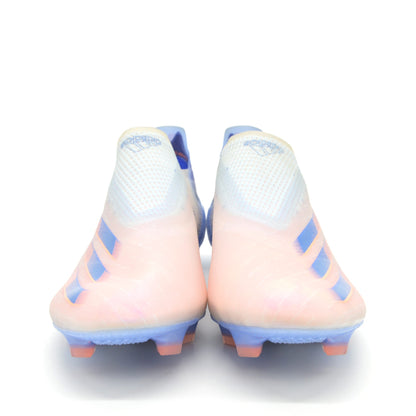 X Ghosted+ Laceless FG pink/Blue - Elite Boots