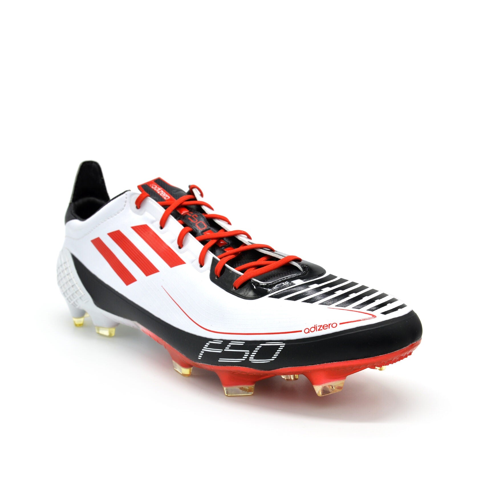 F50 Ghosted Adizero Prime FG White/Red - Elite Boots