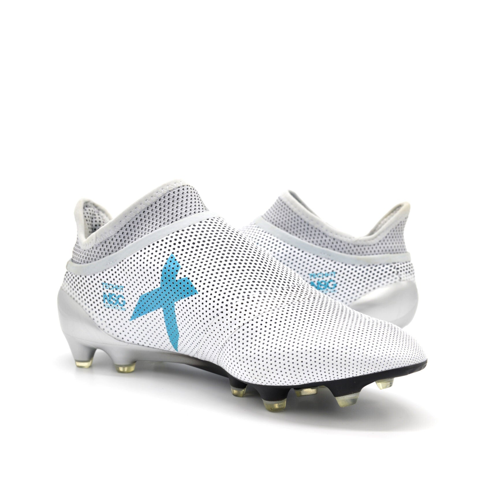 17+ PureSpeed FG/AG Dust Storm - White/Energy Blue - Elite Boots