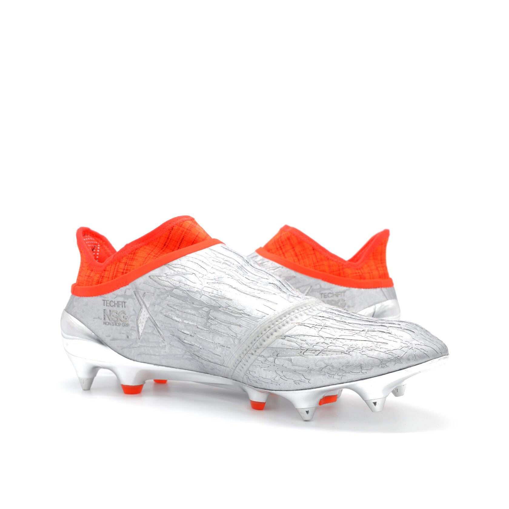 16+ PureChaos FG/AG Mercury Silver Metallic/Orange - Elite Boots