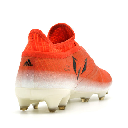 16+ PureAgility FG/AG Red Limit - White/Orange Messi - Elite Boots