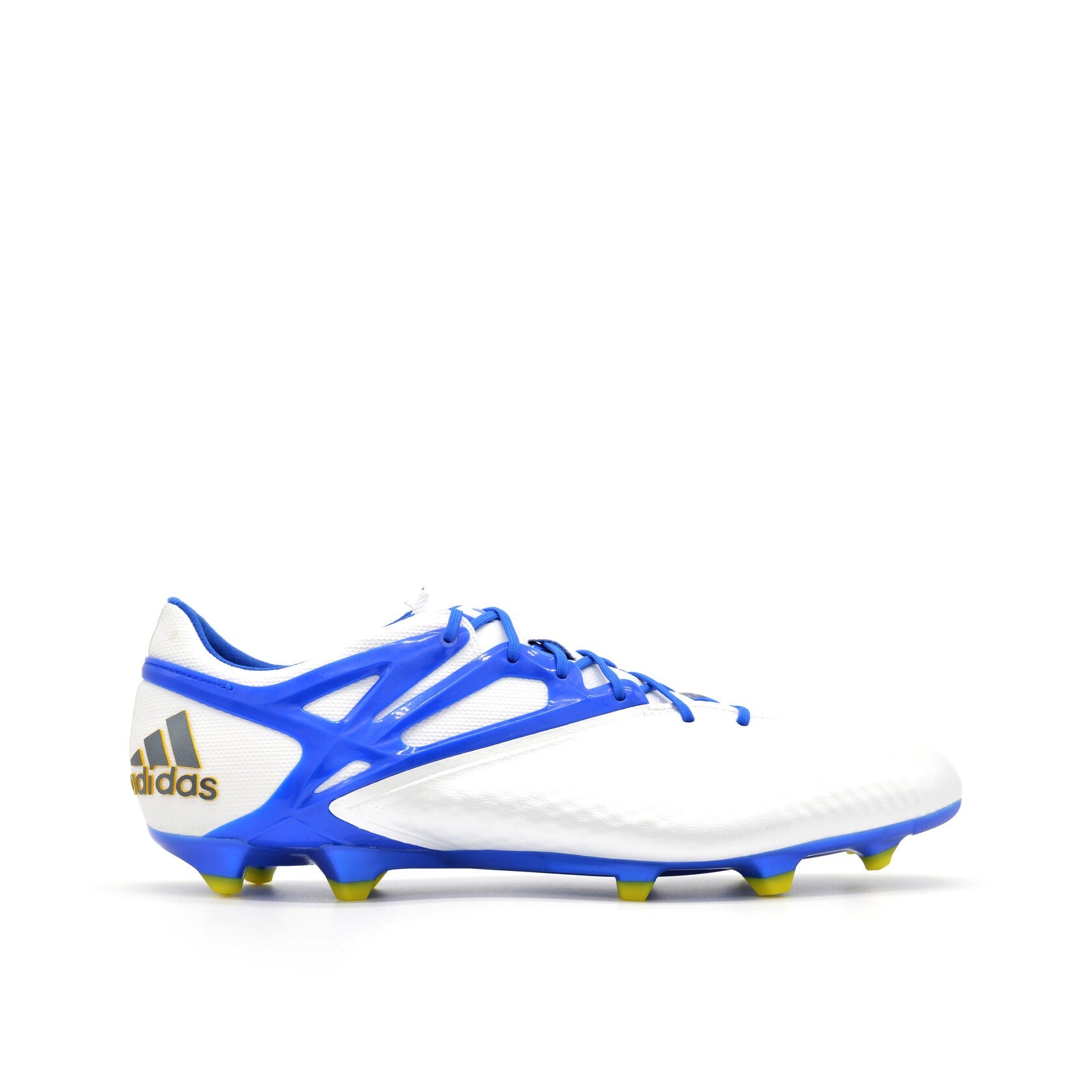 15.1 FG/AG White/Prime Blue Messi - Elite Boots