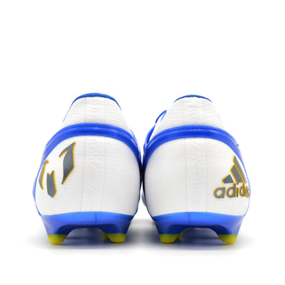 15.1 FG/AG White/Prime Blue Messi - Elite Boots