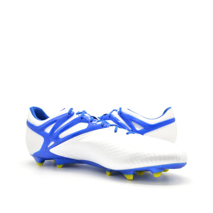 15.1 FG/AG White/Prime Blue Messi - Elite Boots