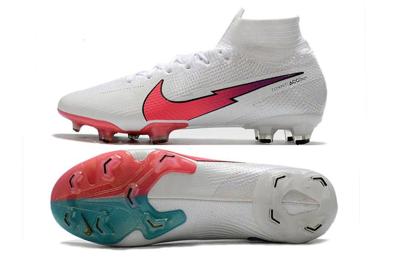 Mercurial Superfly 7 Elite FG White Crimson - Elite Boots