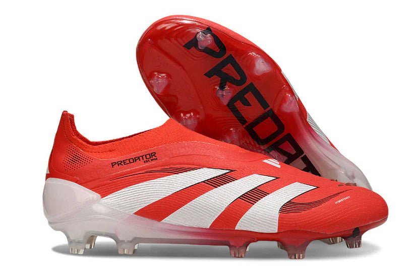 Predator Elite Laceless FG Red/White - Elite Boots