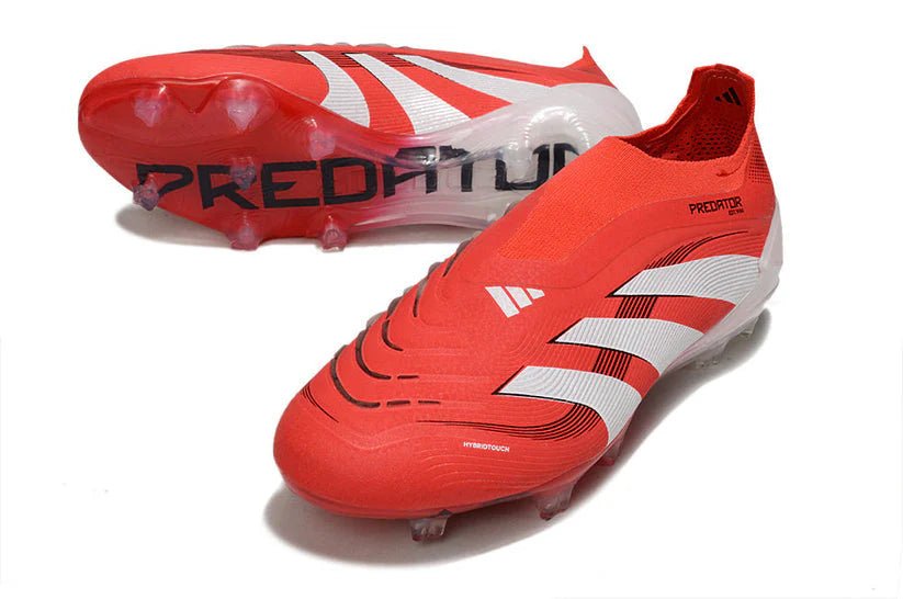Predator Elite Laceless FG Red/White - Elite Boots