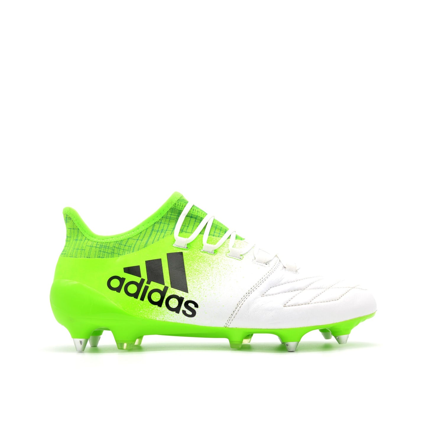 16.1 FG/AG Leather Turbocharge - White/Solar Green - Elite Boots