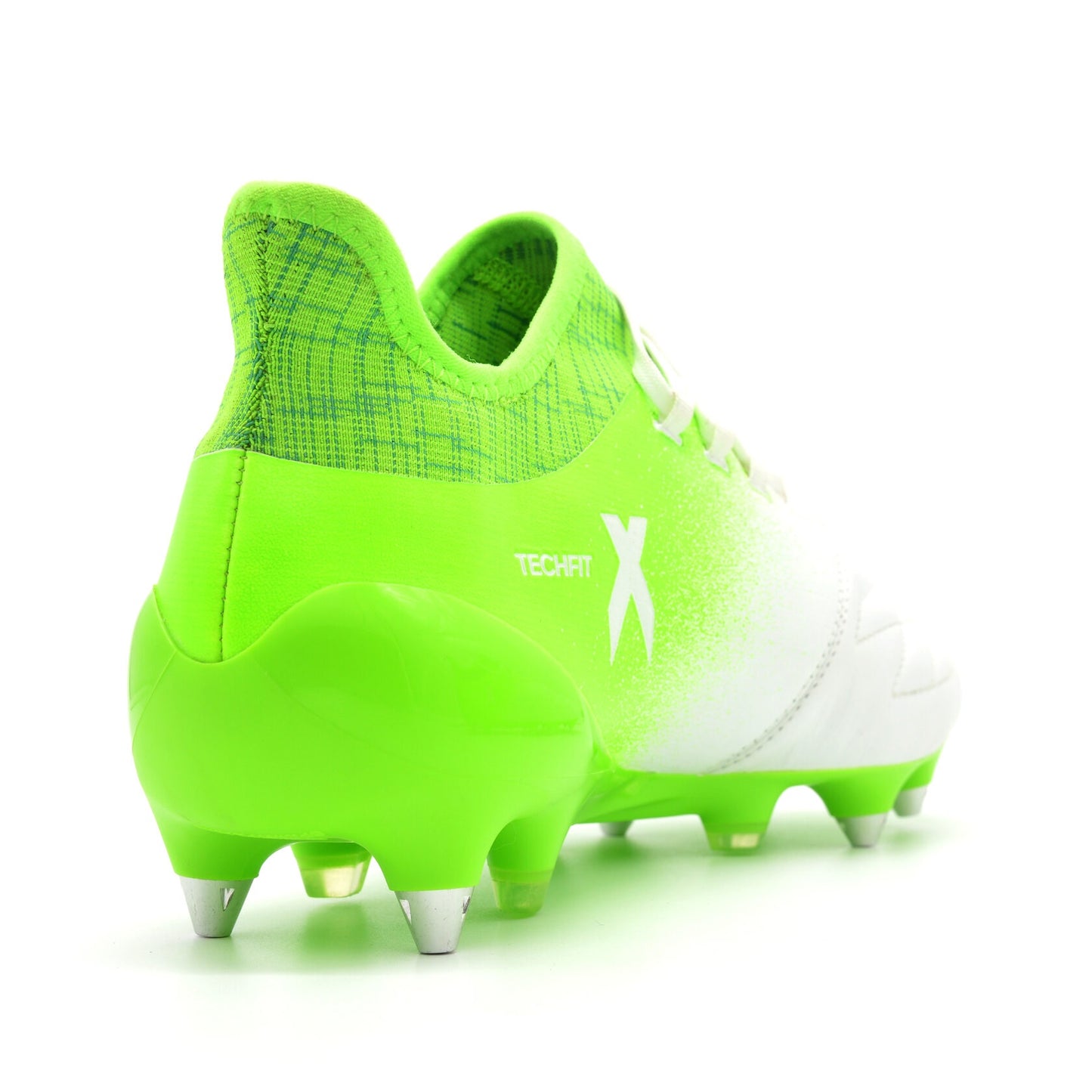 16.1 FG/AG Leather Turbocharge - White/Solar Green - Elite Boots
