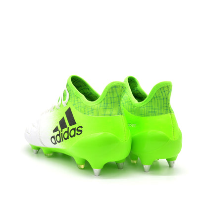 16.1 FG/AG Leather Turbocharge - White/Solar Green - Elite Boots