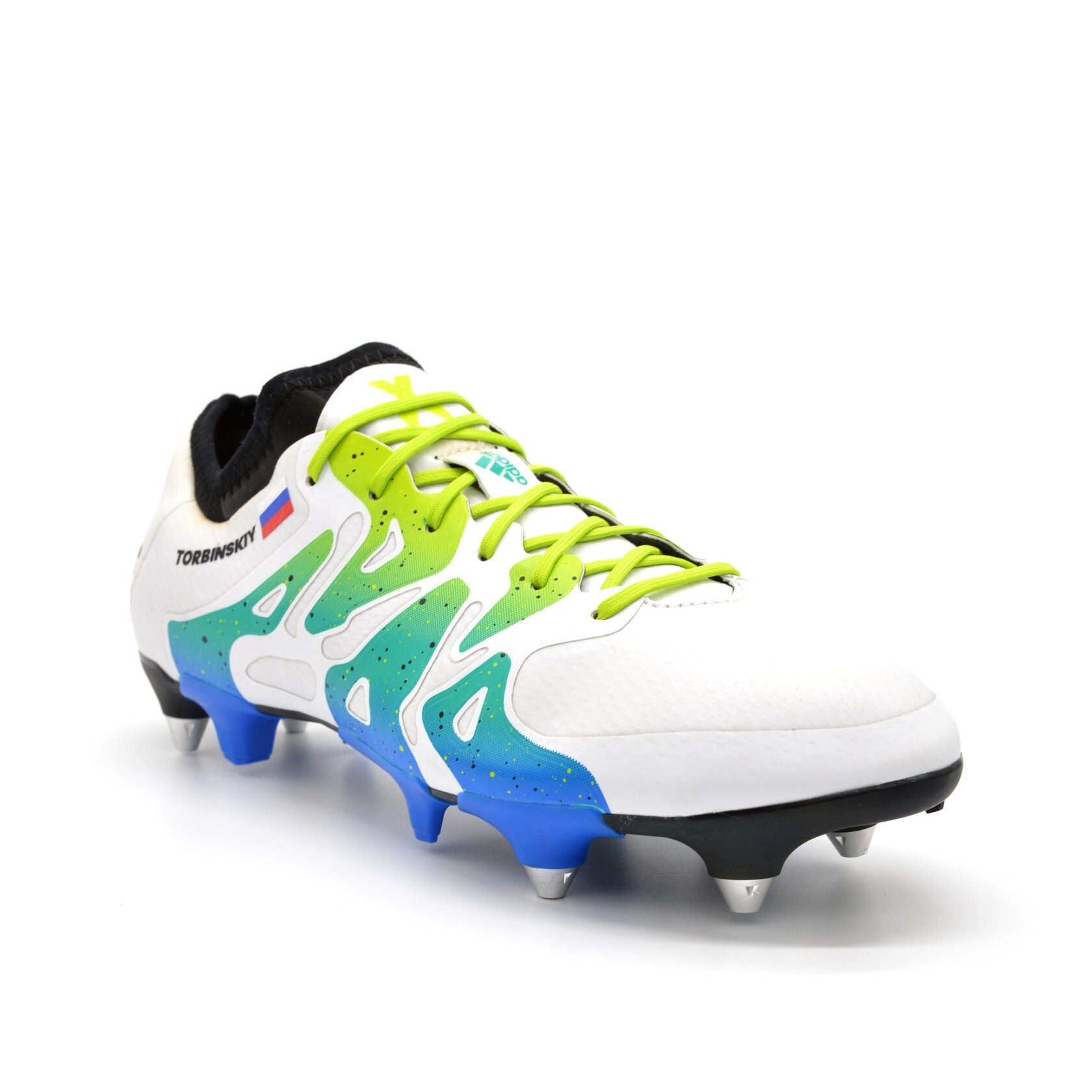 15.1 Leather FG/AG Elite 'White/Semi Solar Slime - Elite Boots