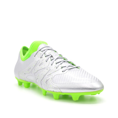15.1 Eskolaite FG/AG Silver Metallic/Solar Green - Elite Boots