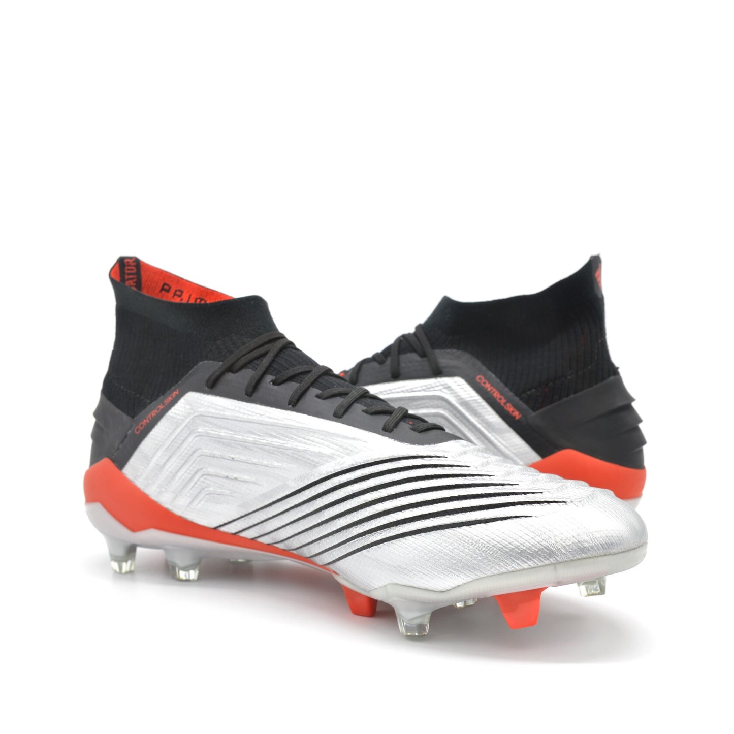 Predator 19.1 FG/AG 302 Redirect - Silver Metallic/Red - Elite Boots