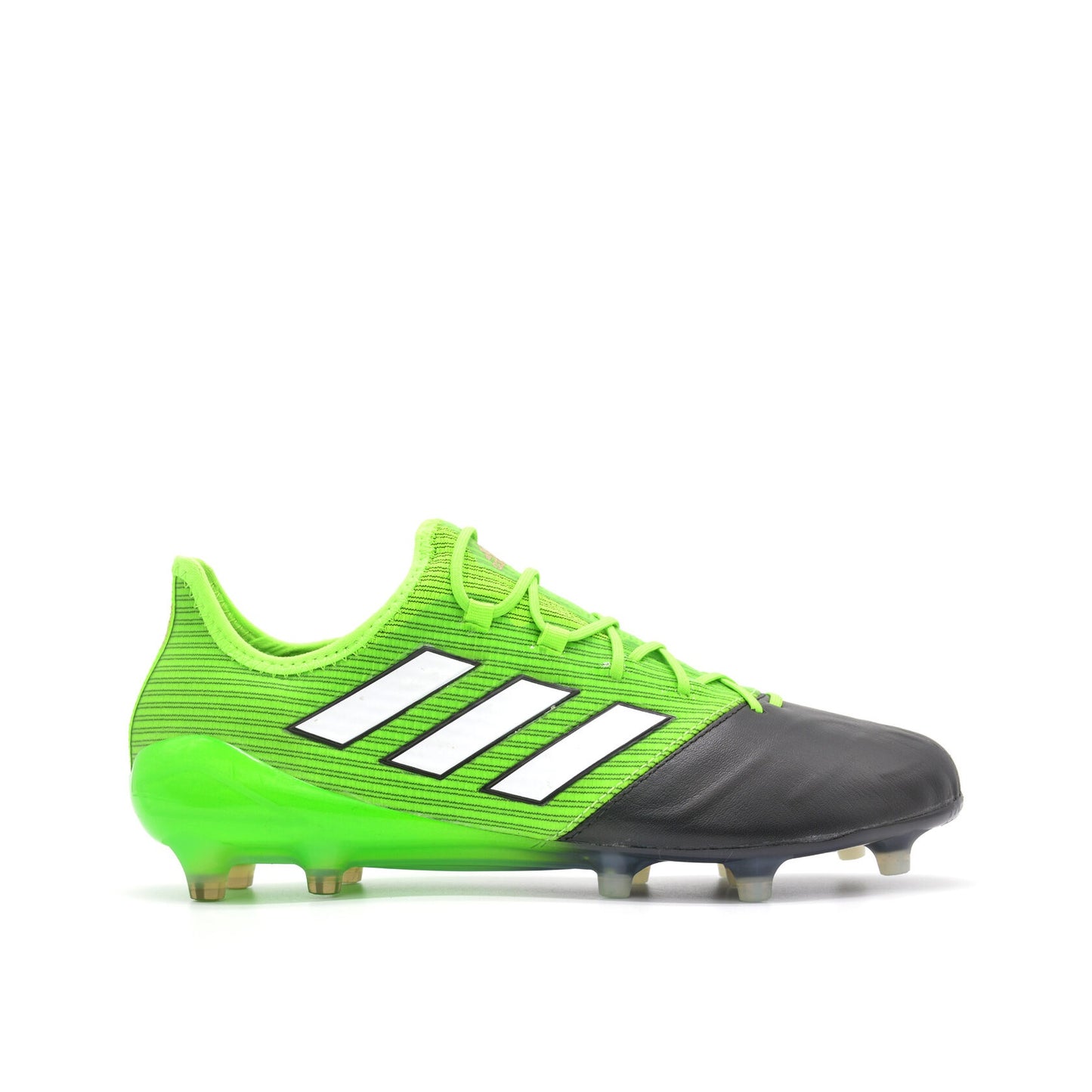 ACE 17.1 Leather FG/AG Turbocharge - Solar Green/Black - Elite Boots