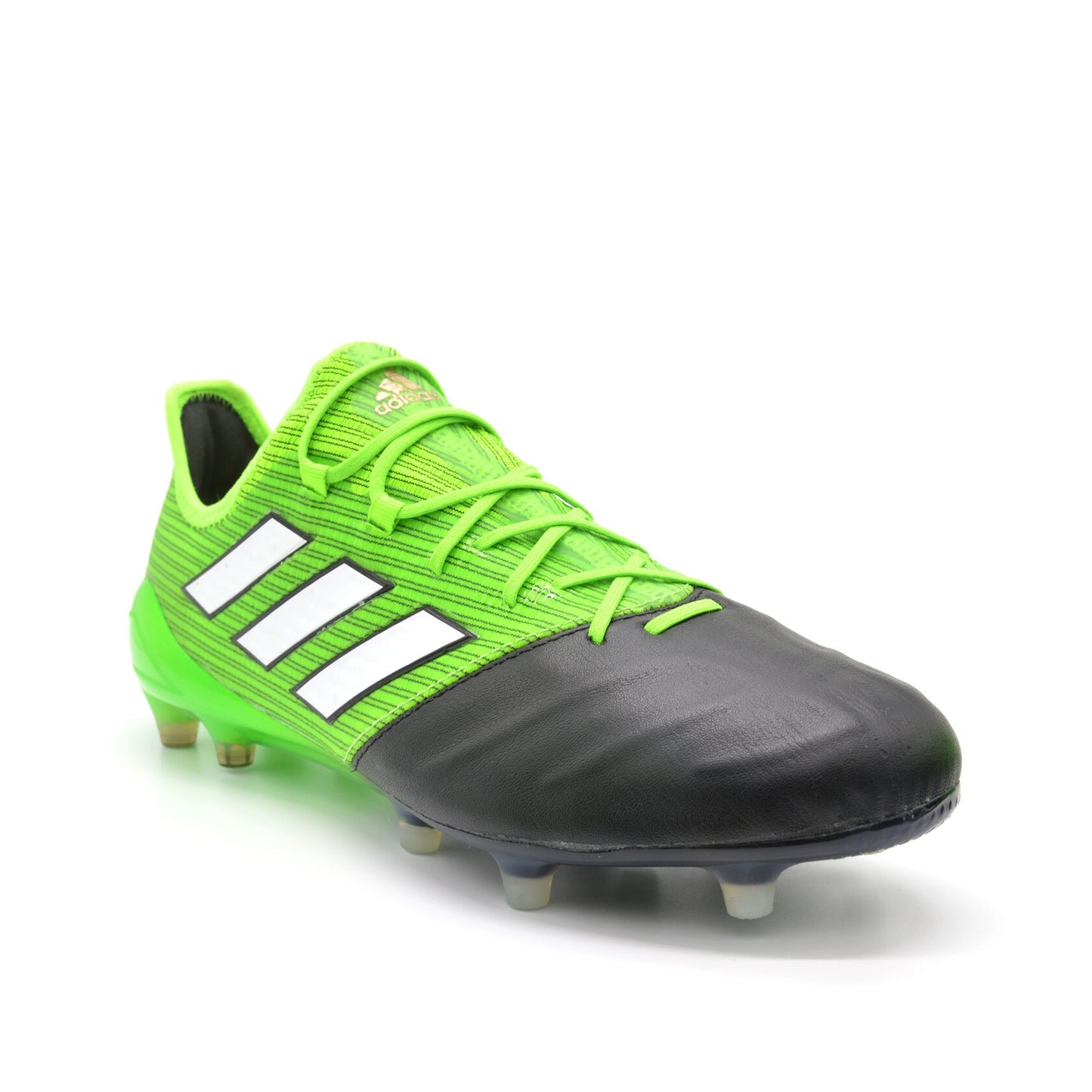ACE 17.1 Leather FG/AG Turbocharge - Solar Green/Black - Elite Boots