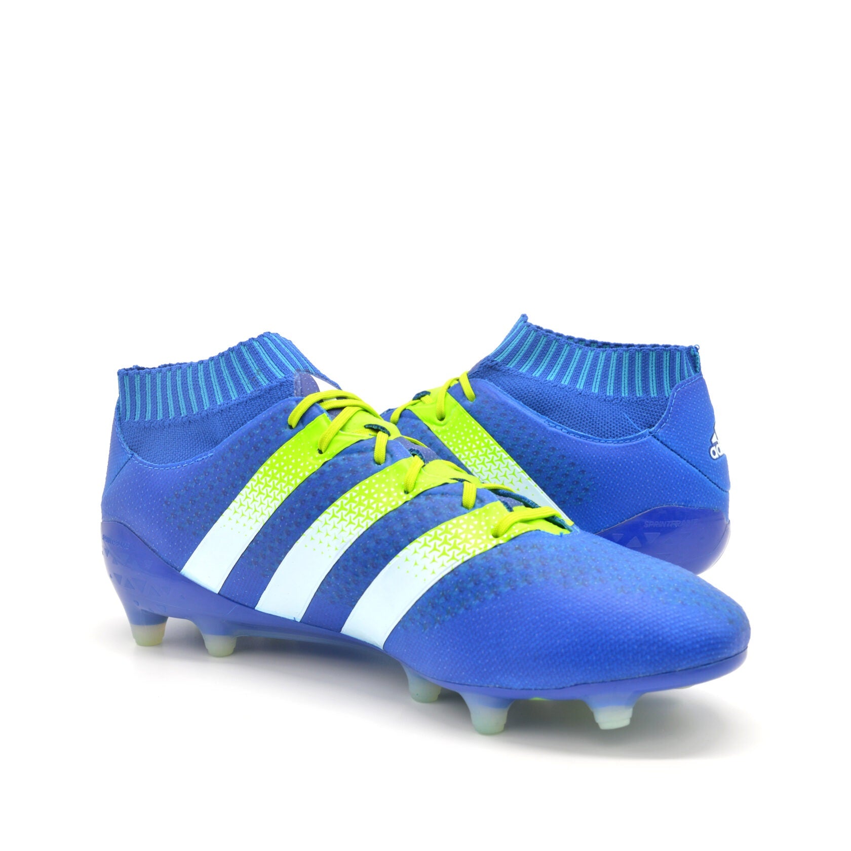 ACE 16.1 Primeknit FG/AG Shock Blue/White - Elite Boots