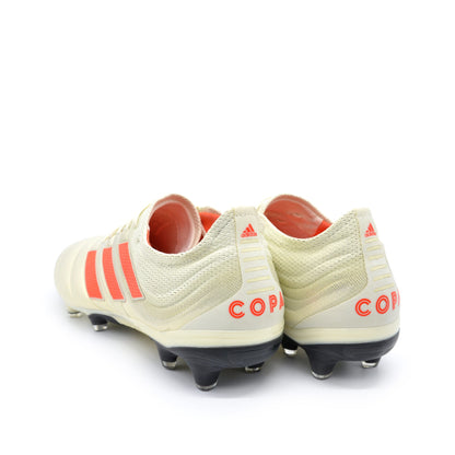 Copa 19.1 FG/AG Initiator - Off White/Solar Red - Elite Boots