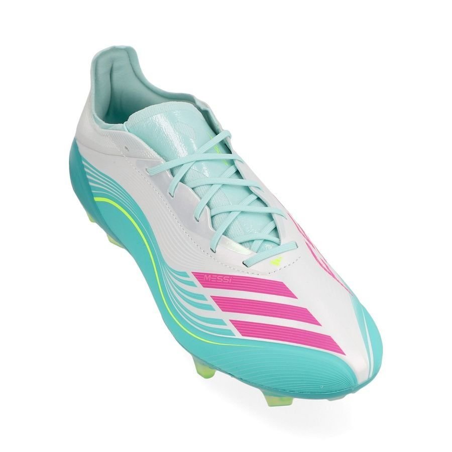 F50 Messi Elite FG Aurora Radiante - Footwear White/Lucid - Elite Boots