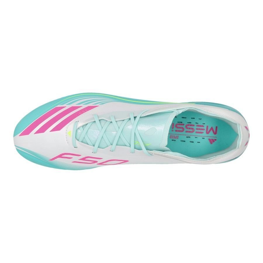 F50 Messi Elite FG Aurora Radiante - Footwear White/Lucid - Elite Boots