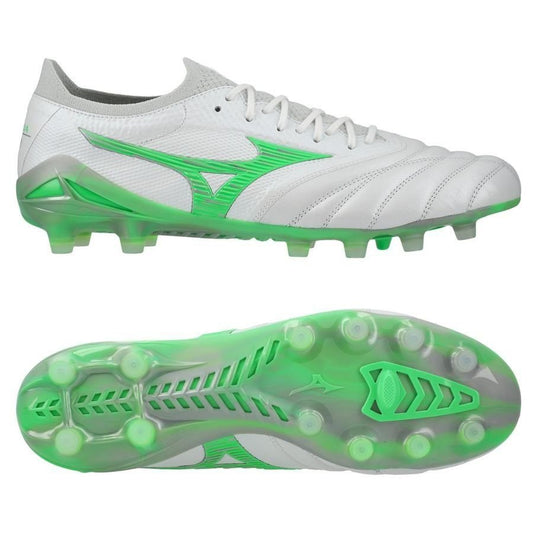 Morelia Neo IV Beta FG Frontier - White/Neon Green - Elite Boots