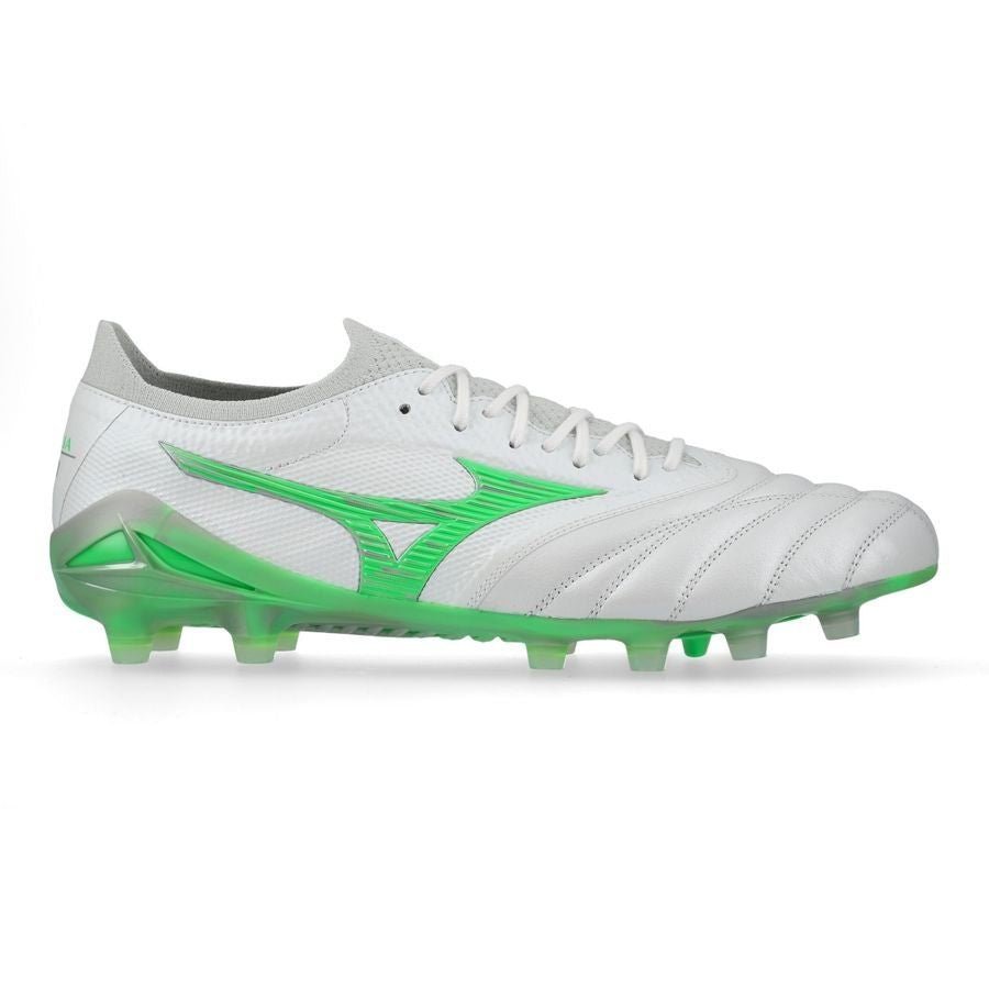 Morelia Neo IV Beta FG Frontier - White/Neon Green - Elite Boots