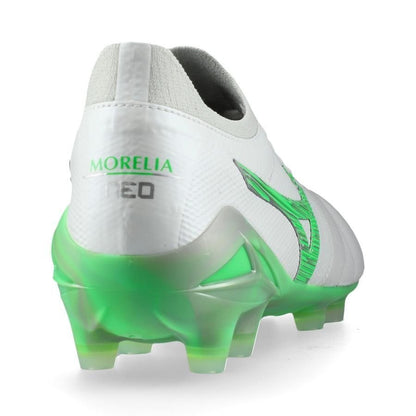 Morelia Neo IV Beta FG Frontier - White/Neon Green - Elite Boots